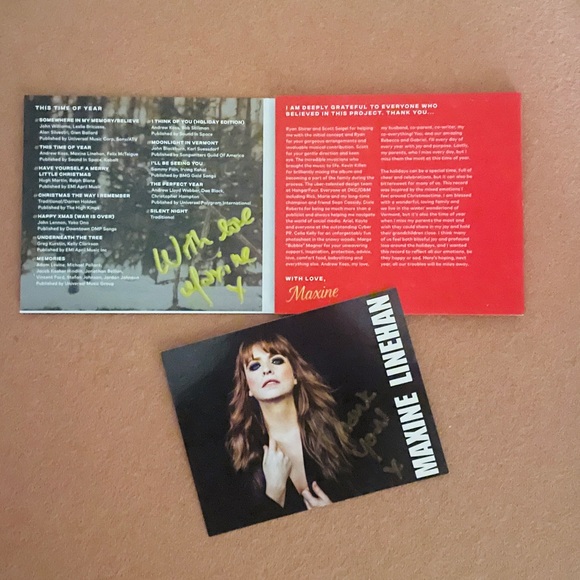 ⭐️ FREE - MAXINE LINEHAN SIGNED "THIS TIME OF YEAR" HOLIDAY MUSIC PHYSICAL CD - Picture 4 of 13